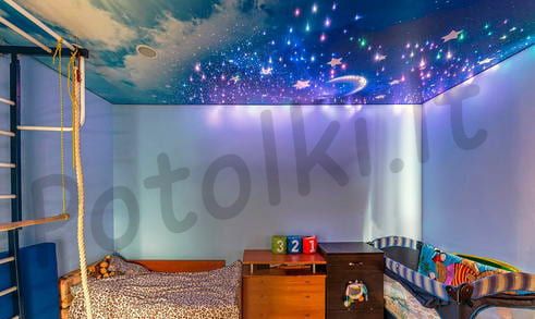 Натяжные потолки в детскую Вильнюс фото2