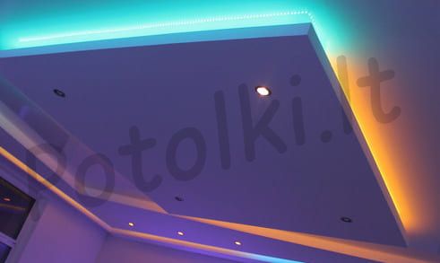 Светодиодные натяжные потолки Вильнюс фото2