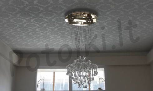 Тканевые натяжные потолки Вильнюс фото3